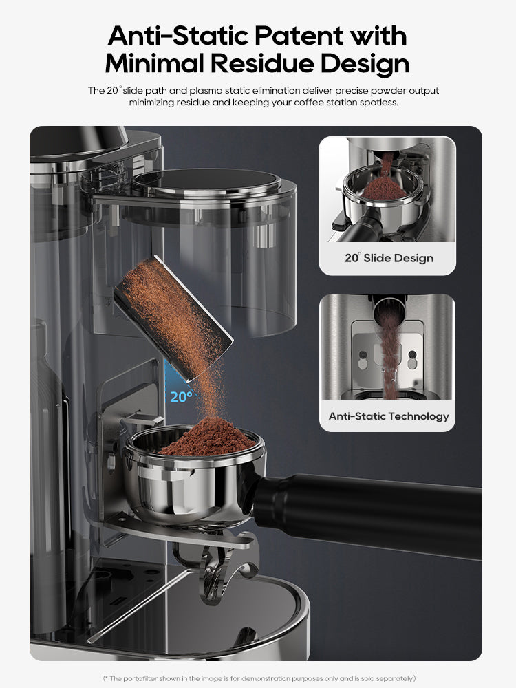 HiBREW Automatic Coffee Grinder with 48 Customizable Grind Settings G7