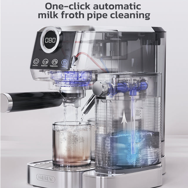 HiBREW Semi Automatic Coffee Machine Stainless Steels H13A