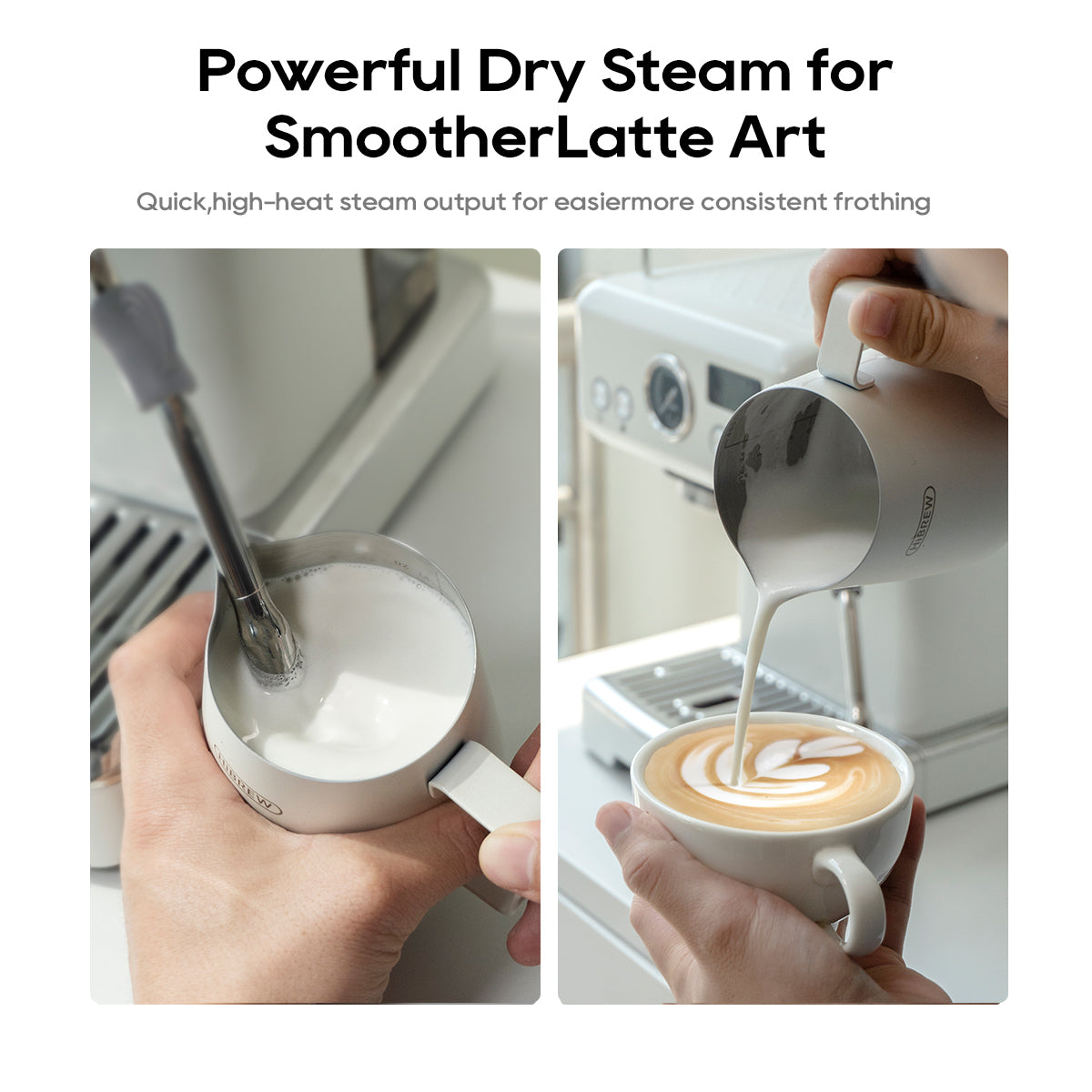 ماكينة صنع قهوة الإسبريسو نصف أوتوماتيكية من HiBREW H10Plus