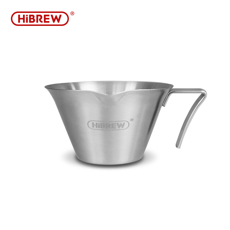 HiBREW 100ml Espresso Measuring Pitcher - Ergonomic Open-End Handle - 304 Stainless Steel