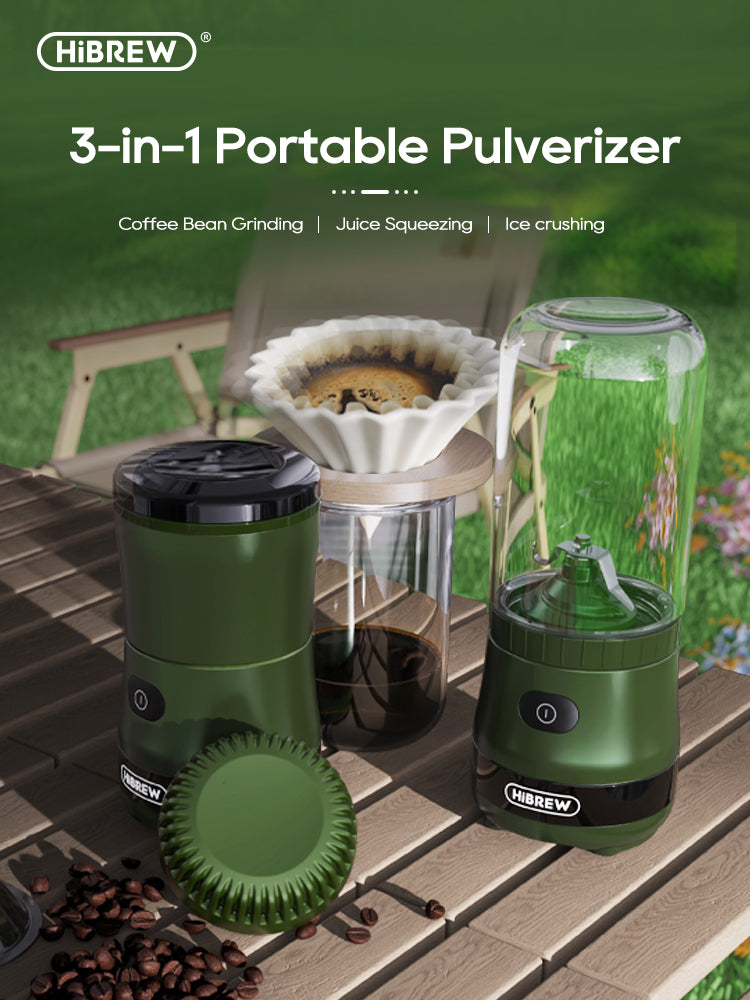 HiBREW Portable 3in1 Electric Coffee Grinder 2000mAh G2