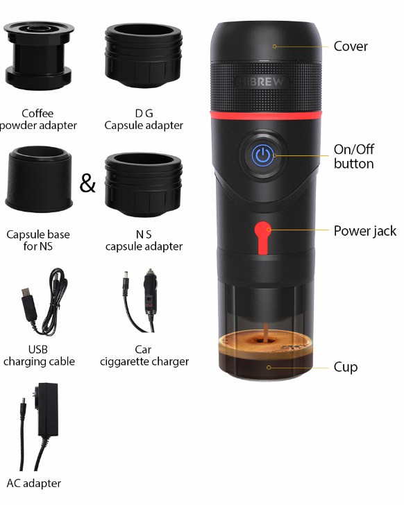 HiBREW Portable Coffee Machine H4