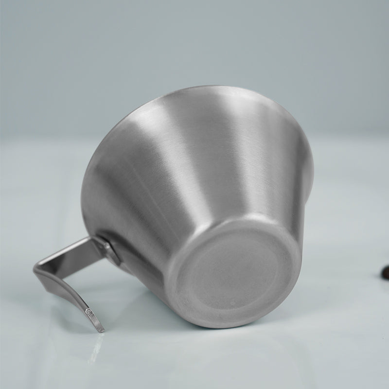 HiBREW 100ml Espresso Measuring Pitcher - Ergonomic Open-End Handle - 304 Stainless Steel