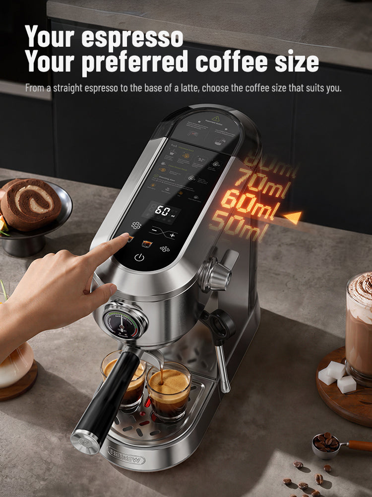 HiBREW H13Touch Espresso Machine Multi-stage adjustable PID temperature control