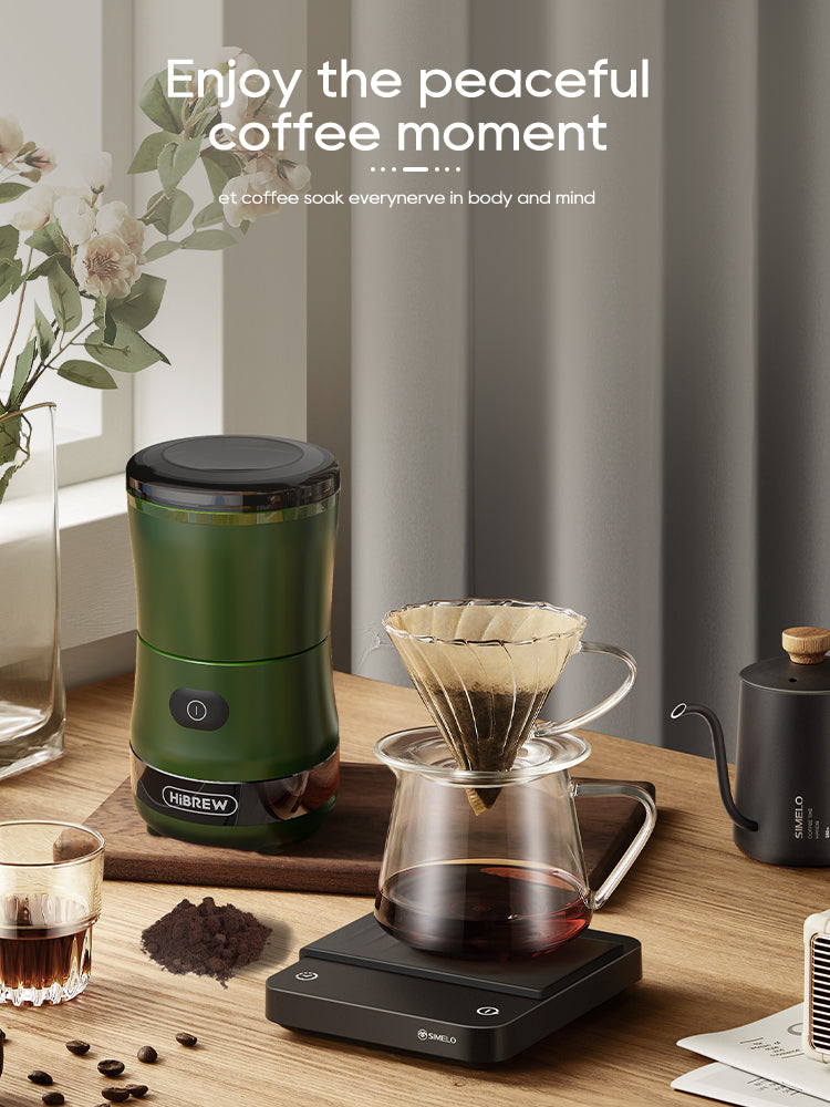 HiBREW Portable 3in1 Electric Coffee Grinder 2000mAh G2