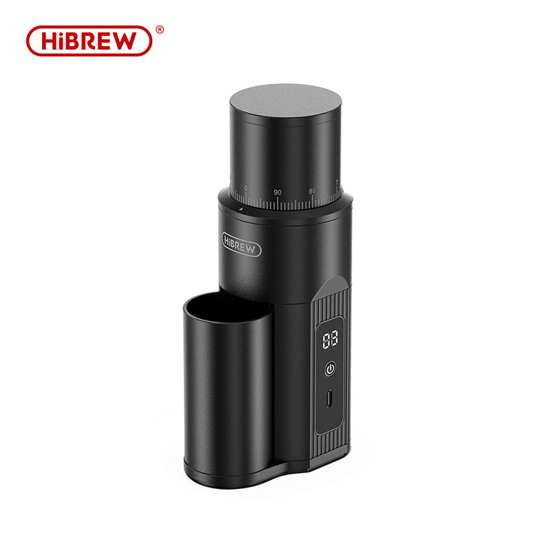 HiBREW G5mini Wireless Portable Coffee Grinder | 38mm Stainless Steel Conical Burr | 100-Step Stepless Adjustment | Type-C Fast Charging | Home/Outdoor/Office Use