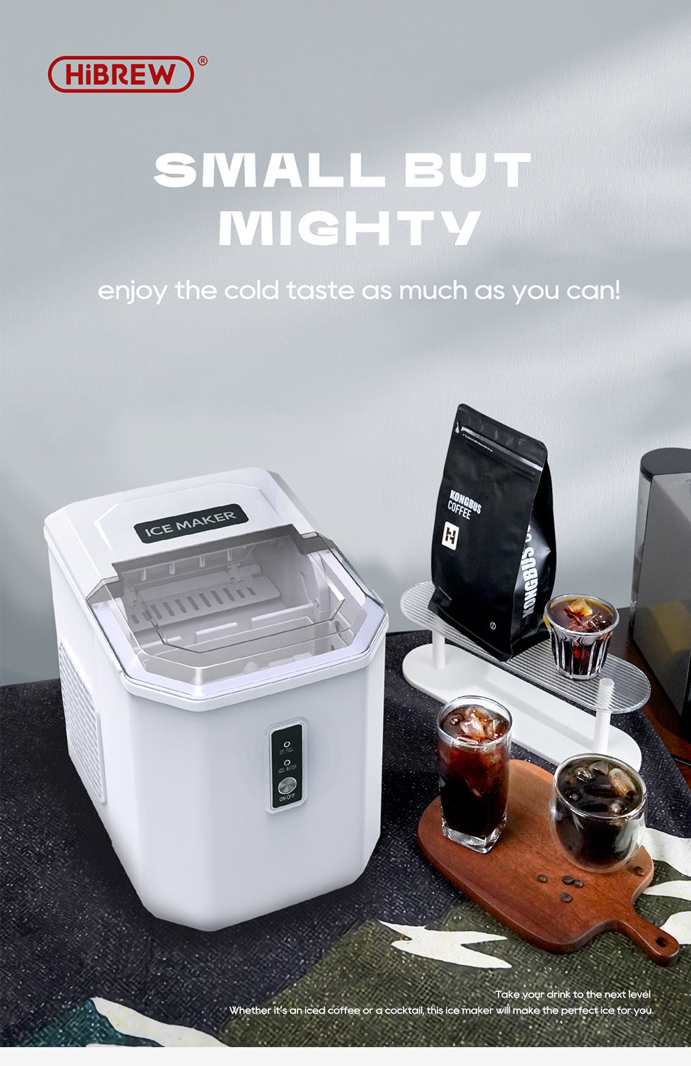 آلة صنع الثلج HiBREW بتردد 60 هرتز و50 هرتز