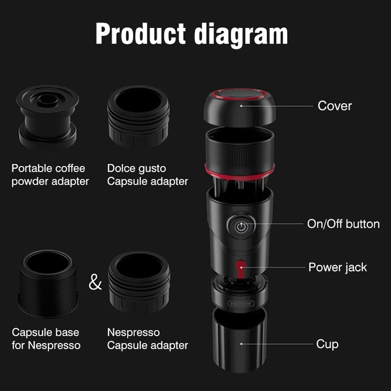 HiBREW Portable Coffee Machine H4