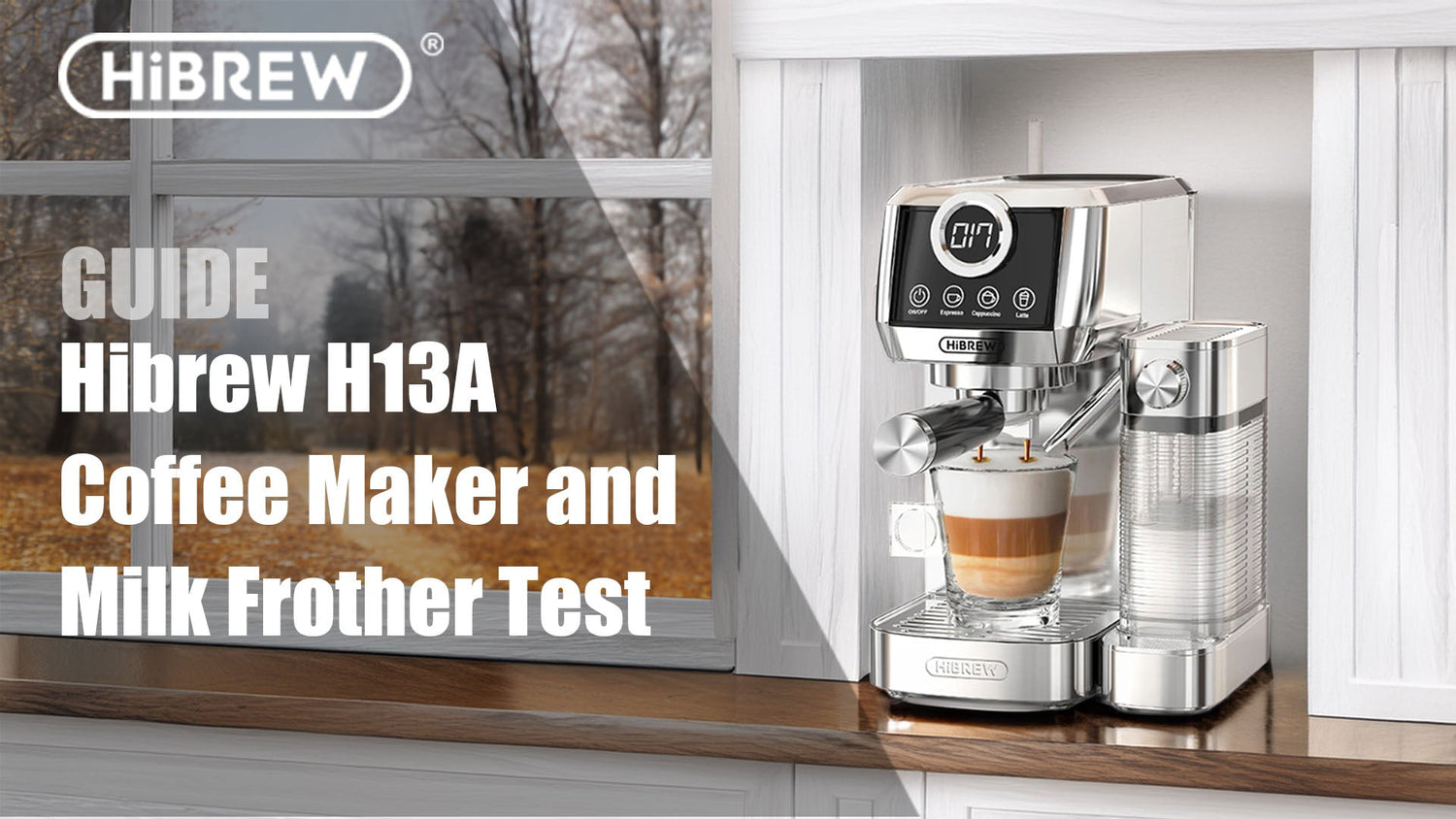 Hibrew H13A Coffee Maker and Milk Frother Test for Lactose Intolerant, for Milk Solutions