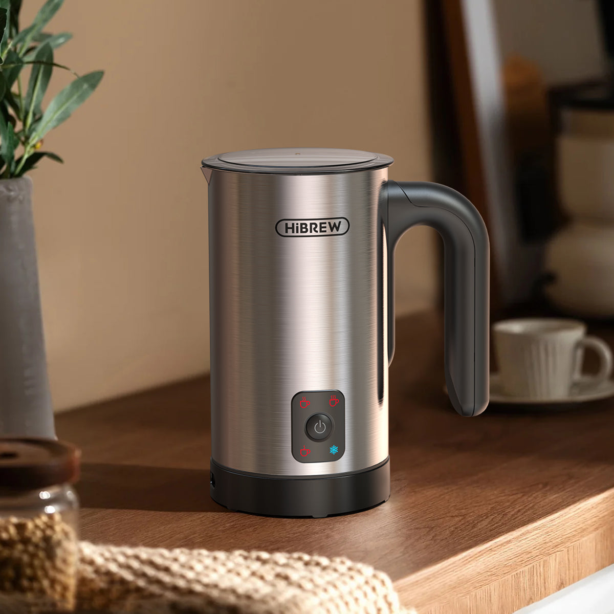HiBREW 4 in 1 Milk Frother Fully automatic Milk Warmer  M3A