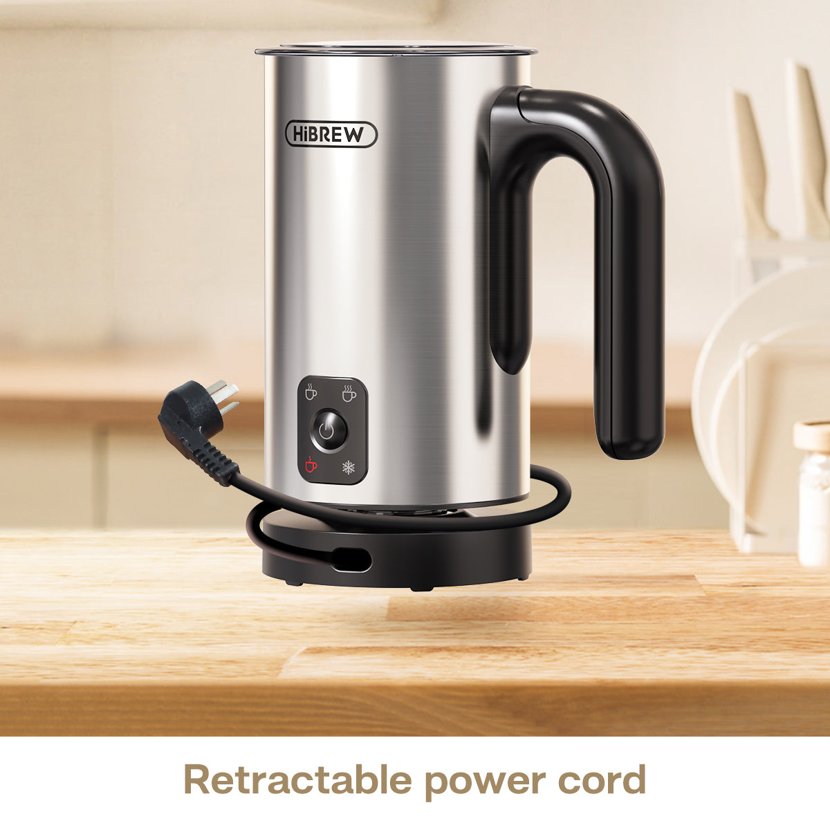 HiBREW 4 in 1 Milk Frother Fully automatic Milk Warmer  M3A