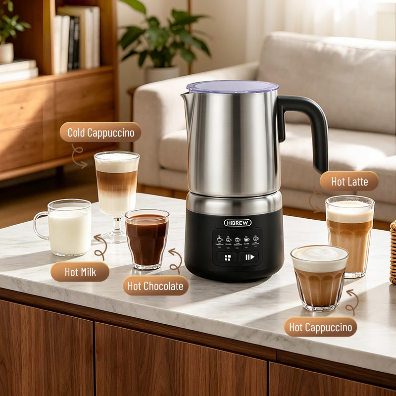 HiBREW M4A 5-in-1 Automatic Milk Frother & Warmer (600W)