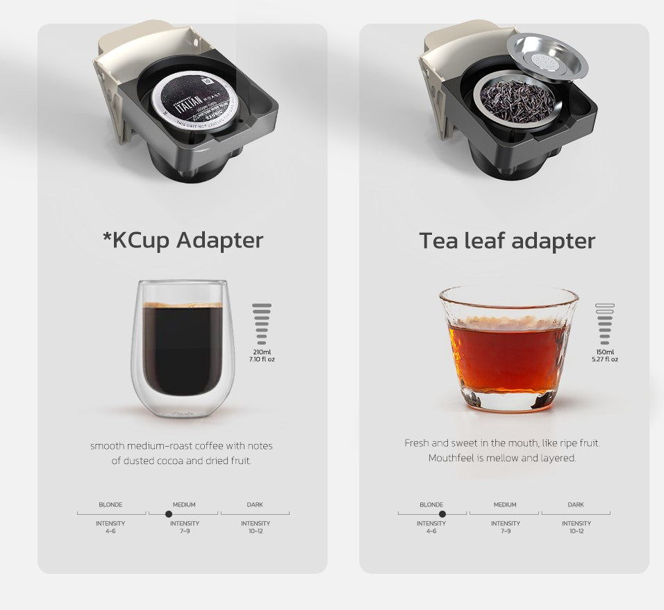 HiBREW 6in1 Capsule Coffee Machine  H1B Adapters